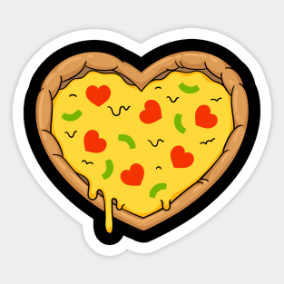 Pizza Shirt & Gifts: Say I Love Pizza With a Cute Pizza Heart for Pizza Lover Sticker